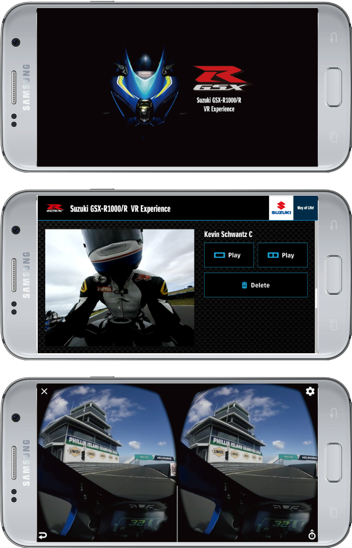 Suzuki GSX-R1000/R VR Experience（VR用アプリ）